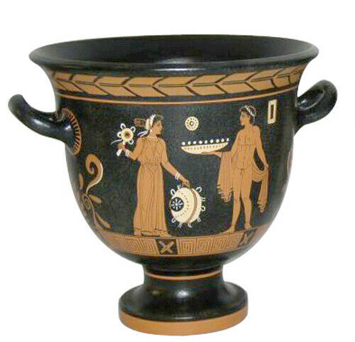 Greek Reproductions Greek Bell Krater Vase Pottery Museum Replica Reproduction - Vases