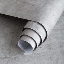 3Yecao 16&quot; X 354 3D Concrete Cement Wallpaper Peel And Stick Light Grey Faux - £33.61 GBP