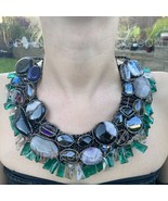 Magnificent 20&quot; Cabochon Gemstones Handmade Magical Fancy Choker Necklace - £263.45 GBP