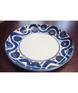 Dansk platter pottery, made in Japan, brilliant blue,  13&quot; ORIGINAL ROUND  - £98.06 GBP