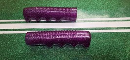 Purple Glitter 7/8&quot; Muscle Bike Banana Seat Bicycle GRIPS fit Hunt Wilde - $237.48 MXN