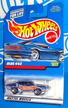 Hot Wheels 1998 Mainline #871 Olds 442 Blue w/ Race Team Tampos 5SPs - £4.87 GBP