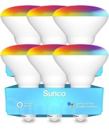 Sunco Lighting&#39;S Br30 Alexa Smart Flood Light Bulbs Are Color-Changing Led - $1,215.30 MXN