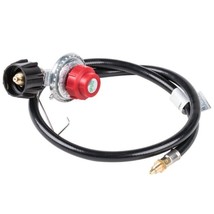 Fits right Backyard Pro 36&quot;Rubber Gas Connector Hose &amp; 5PSI LP Regulator - £74.28 GBP