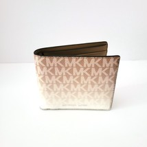 Michael Kors Cooper Billfold ID Wallet Bifold Husk MK Ombre Logo - $754.49 MXN