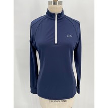 R.J. Classics 37.5 1/4 Zip Long Sleeve Shirt Sz S Navy Blue Equestrian R... - $24.50