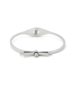 New Silver Knot Stainless Steel Bangle Bracelet - £10.52 GBP
