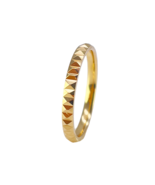 22ct Yellow Gold Women&#39;s Wedding Band 2mm High Polished &amp; Diamond Cut Gr... - $596.96 CAD+