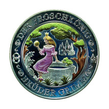 Germany Medal The Frog Prince Silver 36mm Grimm Brothers Fairy Tales 04571 - £34.39 GBP