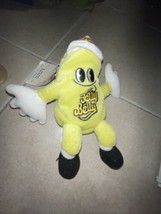 Mr. Jelly Belly 7&quot; Plush Stuffed Bean Bag Lemon Yellow Keyclip Doll Toy ... - £2.37 GBP