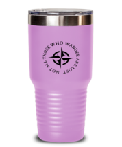 Inspirational Tumbler Not All Those That Wander Are Lost LtPurple-T-30oz  - £25.53 GBP