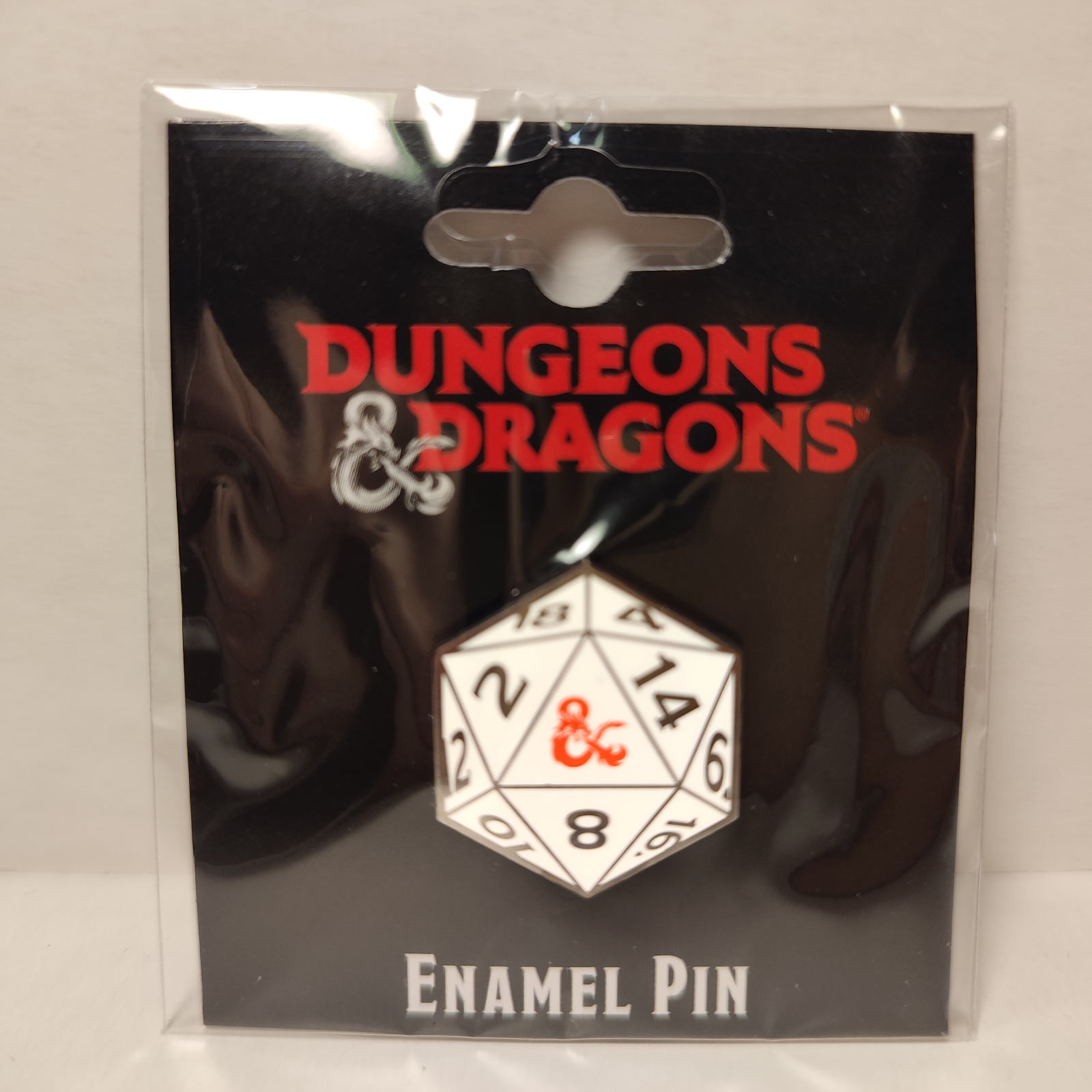 Primary image for Dungeons and Dragons 20 Sided Die Enamel Pin Official DnD Collectible