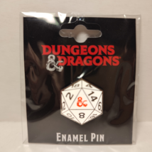 Dungeons and Dragons 20 Sided Die Enamel Pin Official DnD Collectible - £10.43 GBP