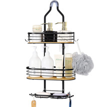 Hanging Shower Caddy, Shower Basket With Suction Cup Soap Box Hooks For Bathroom - £32.87 GBP