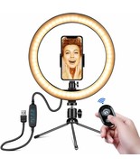 Ring Light 10&quot; - Portable Selfie Circle Lights with Tripod Stand, Phone ... - £31.47 GBP