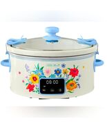 ❤️ New Pioneer Woman Brilliant Blooms Digital 6 QT Slow Cooker - $104.22 CAD