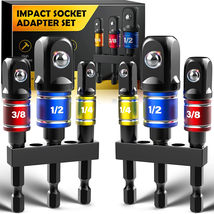 Tools Impact Socket Adapter Set: Christmas Stocking Stuffers for Men Adults Dad, - £11.02 GBP