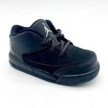 Jordan Flight Origin 3 BT Black Metallic Silver Toddler Sneaker 820248 010  - $47.95