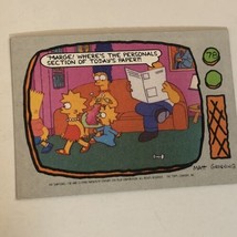 The Simpson’s Trading Card 1990 #78 Homer Marge Bart Maggie &amp; Lisa Simpson - £1.55 GBP