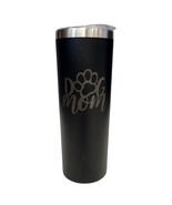 Dog Mom with Paw Black 20oz Skinny Tumbler LA5028 - $373.45 MXN