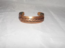 Copper Bell COPPER Embossed Native American Motif Bracelet Cuff Used - $63.99