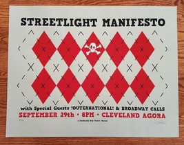 Streetlight Manifesto Poster guests Outer national &amp; Broadway Calls September 29 - £34.07 GBP