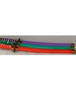 12 COLORED NINJA SWORD wholesale swords toys toy play bulk boys plastic new - $25.97 CAD