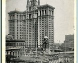City Hall and Municipal Building New York NY NYC WB Postcard F13 - $4.90