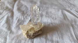 Natural White Himalayan samadhi quartz Clear Pointed Pcs 38gm - £15.92 GBP