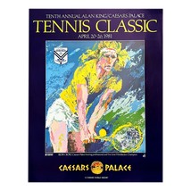 10th Annual Tennis Classic Bjorn Borg 22x28 Poster - COA Owned By Caesars 1981 - £101.86 GBP