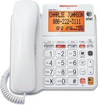 Atandt Cl4940 Corded Answering System With White Backlit Display, Mute, ... - $80.94