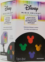 Disney Magic Holiday Mickey Mouse Whirl-A-Motion LED Projection Spotlight, Color - £47.36 GBP