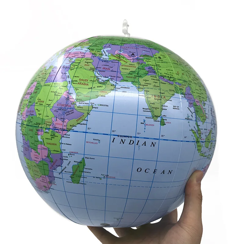 30cm Inflatable Globe Globe World Earth Ocean Map Ball Balloon Educational Toys - £7.64 GBP