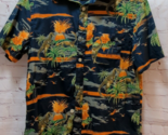 Urban Pipeline men&#39;s S small dinosaurs volcanoes button shirt tropical p... - $15.58