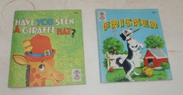 Lot Of 2 Vintage Children&#39;s Book - Frisker, Have You Seen A Giraffe Hat? - £5.96 GBP