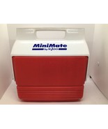 Vintage Igloo MiniMate Cooler Red White/Blue Lid 4 quart Made in USA - $33.94 CAD