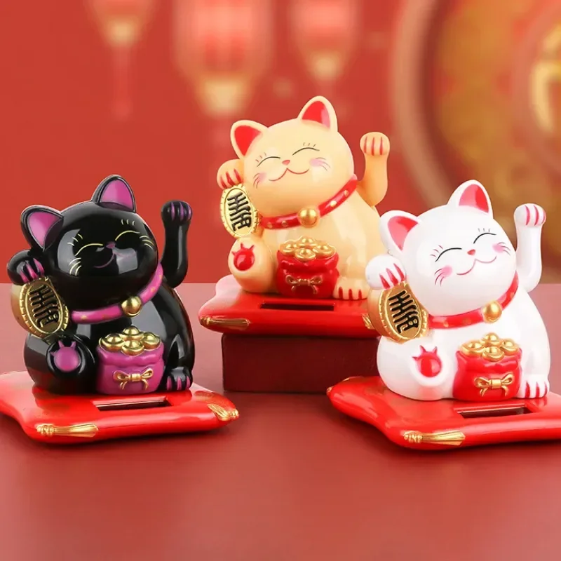  neko lucky cat welcoming chinese lucky cat waving hand beckoning fortune cat figurines thumb200
