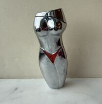 OLD VINTAGE RARE WOMAN FIGURE UNIQUE CIGARETTE Butane LIGHTER COLLECTIBLE - $18.81