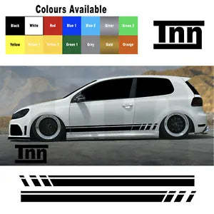 Stickers for VW Polo Golf Lupo GTI GTD R Line Stripes GT Scirocco Decal ... - $29.99