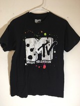 Womens MTV Music Television Retro 2017 Black T Shirt 100% Cotton - $23.75