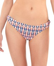 Jessica Simpson Womens Twisted Tab Hipster Bikini Bottom,Blue/Pink,Large - $26.73