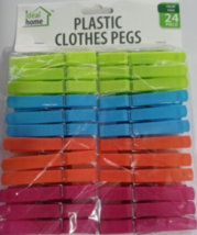 Ideal Home plastic clothes pegs Classic Assorted 3.23 x 0.79 x 0.59 inches - £5.36 GBP