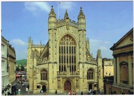 Postcard Bath Abbey West Front - £2.83 GBP