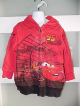 Disney Lighting McQueen Red Zip Up Hoodie Size 2/3 Boy's - $22.00