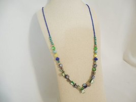 M.Haskell 32” Gold Tone Multi Colored Beaded Strand Necklace F332 $28 - £11.37 GBP