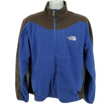 The North Face Fleece Jacket Mens Size L Blue Black - $57.12
