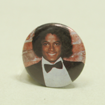 Vintage MICHAEL JACKSON W/ Fro Pin Button 1.25&quot; Badge Pinback - £6.11 GBP
