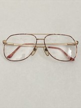 Vtg Monel Santoni Flex Frame Demi Amber Gold Aviator Glasses Demo Lens 5... - £20.15 GBP