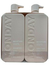 Monday Moisture Shampoo &amp; Conditioner 2 pack 30oz for Dry &amp; Damaged Hair - £30.89 GBP