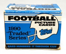 VINTAGE 1990 Topps Football Traded Factory Set 132 Cards Emmitt Smith RC - £35.03 GBP